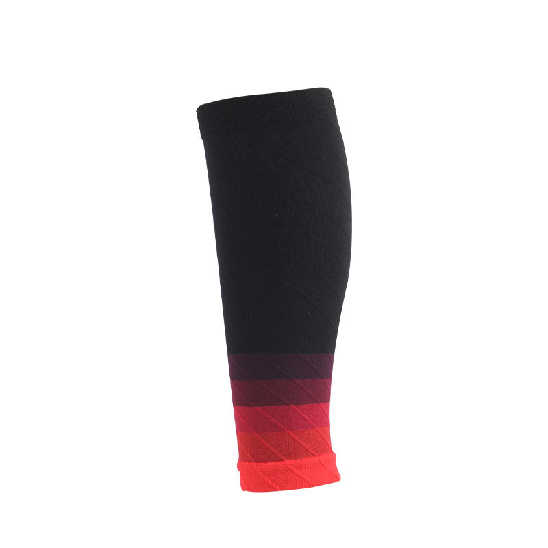 20-30 mmHg Colorful Stripes Footless Running Compression Sleeve Leggings Compression Socks
